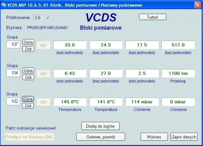 VCDS - bloki pomiarowe(seria)