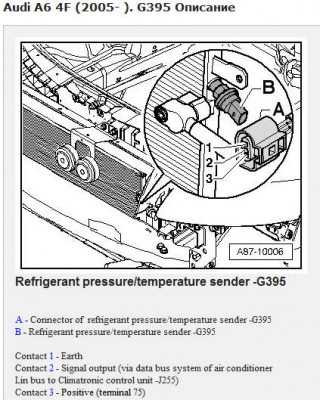 A/C Pressure/Temperature Sensor (G395)
