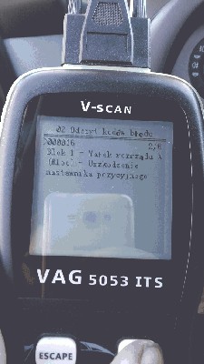 WaĹek rzozrzÄdu A uszkodzenie nastawnika pozycyjnego