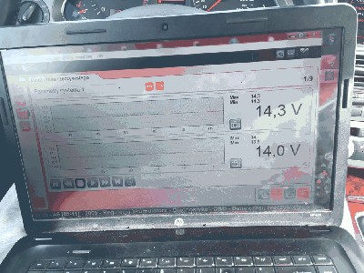 napiÄcia po wymianie akumulatora na nowy firmy Bosch 95 A