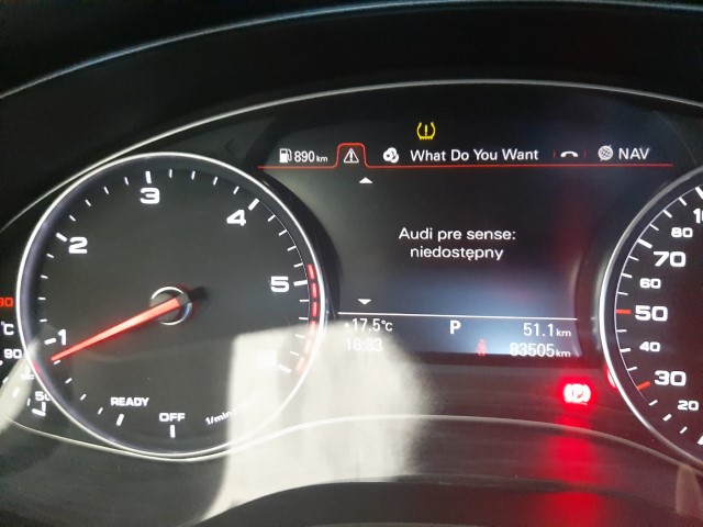 Audi pre sense: nieaktywny