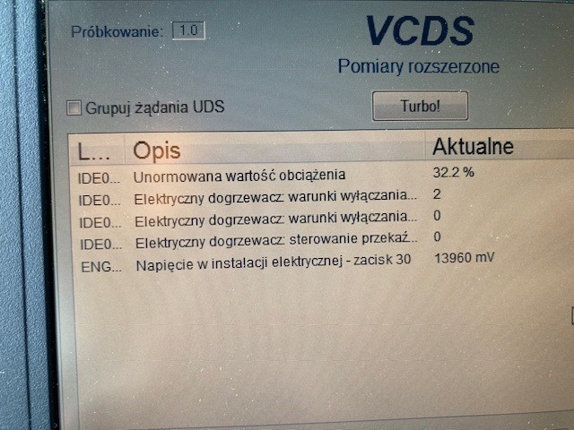 VCDS 2 - ogrzewanie dodatkowe (WYŁ) - rozmrażanie (ON).jpg